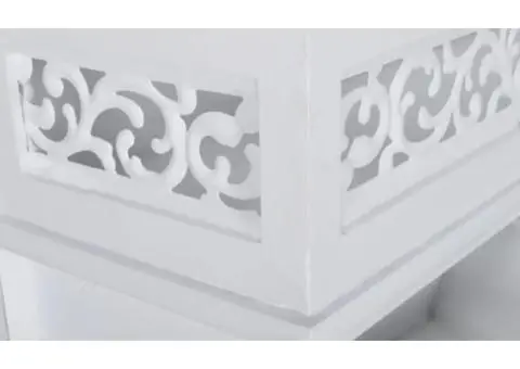 Raft/Cuier de perete, cu 3 sertare și 2 cârlige - 5/5