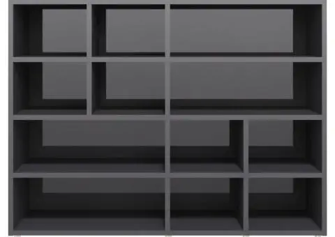 Dulap lateral, gri extralucios, 97x32x72 cm, PAL - 4/5