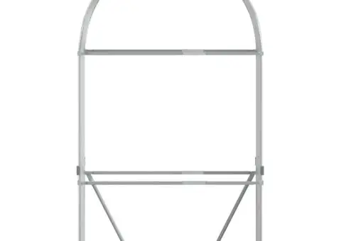 Suport de bușteni, gri deschis, 120x45x210 cm, oțel galvanizat - 4/5