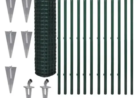 Euro gard, verde, 25 x 1,5 m, oțel - 2/4