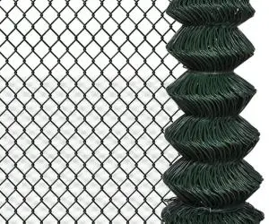 vidaXL Gard de legătură din plasă, verde, 0,8 x 25 m, oțel