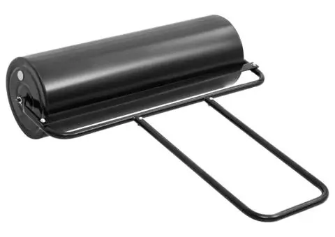 Tăvălug gazon pentru grădină de Împins, negru, 63 L, fier și oțel - 3/5