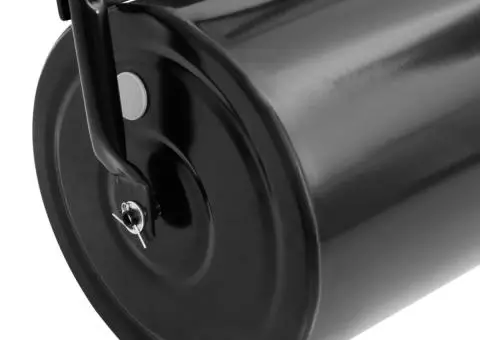 Tăvălug gazon pentru grădină de Împins, negru, 63 L, fier și oțel - 4/5