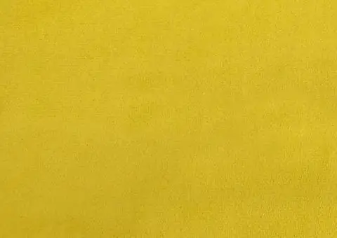 Scaun cu picioare din lemn, galben, catifea - 4/5