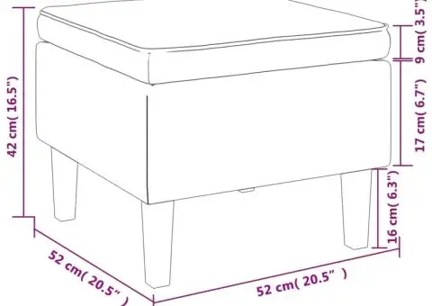 Scaun cu picioare din lemn, galben, catifea - 5/5