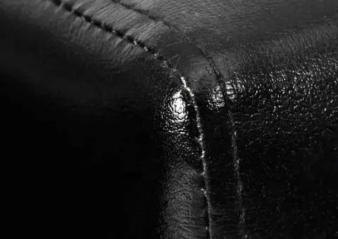 Fotoliu cub din piele ecologică neagră - 4/4