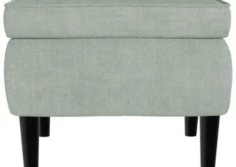 Scaun cu picioare din lemn, gri deschis, catifea - 3/5