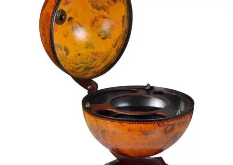 Bar tip glob pământesc stativ sticle de vin lemn de eucalipt - 1/5