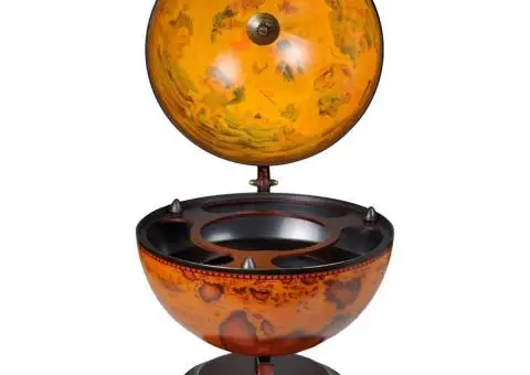 Bar tip glob pământesc stativ sticle de vin lemn de eucalipt - 4/5