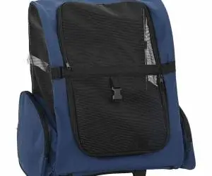 Cărucior pentru animale de companie 3 în 1, design albastru, 48x32x57 cm, material Oxford