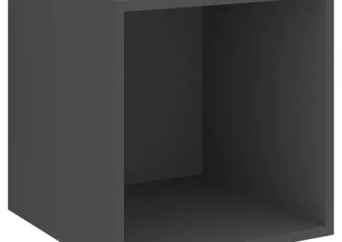 Dulap de perete, gri, 37x37x37 cm, PAL - 2/5