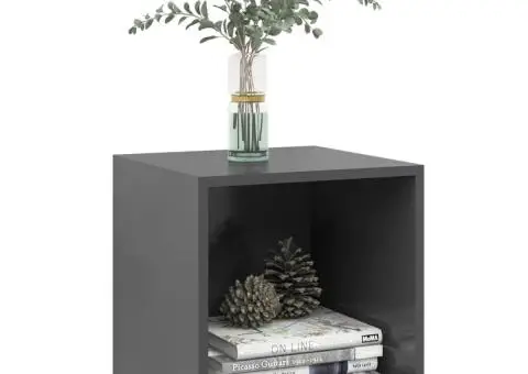 Dulap de perete, gri, 37x37x37 cm, PAL - 3/5