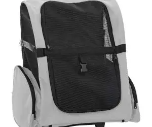 Cărucior pentru animale de companie 3 în 1, gri, 48x32x57 cm, material Oxford