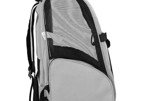 Cărucior pentru animale de companie 3 în 1, gri, 48x32x57 cm, material Oxford - 4/5