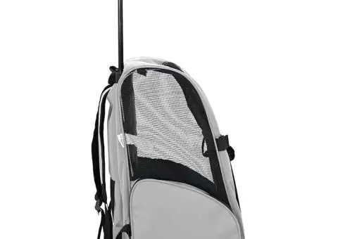 Cărucior pentru animale de companie 3 în 1, gri, 48x32x57 cm, material Oxford - 5/5