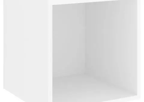 Dulap de perete, alb, 37x37x37 cm, lemn prelucrat - 2/5