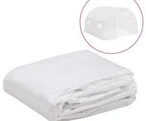 vidaXL Copertină de rezervă pentru seră (9 m²), transparent, 3x3x2 m