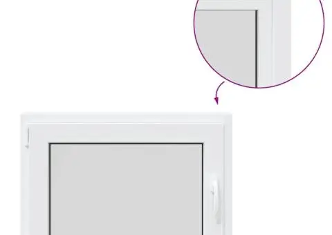 Fereastră de subsol „RISOR” 80x50 cm oscilo-batantă DIN stânga, albă - 2/5