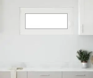 vidaXL Fereastră de subsol „RISOR” 100x50 cm oscilo-batantă DIN stânga, albă