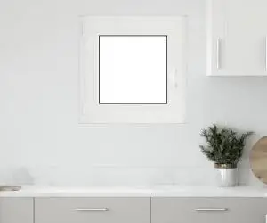 vidaXL Fereastră de subsol „RISOR” 50x50 cm oscilo-batantă DIN stânga, albă