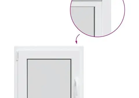 Fereastră de subsol „RISOR” 50x50 cm oscilo-batantă DIN stânga, albă - 2/5