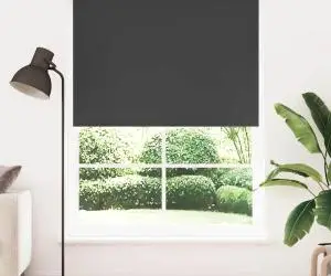 Jaluzea opacă rulabilă, 160 x 230 cm, negru