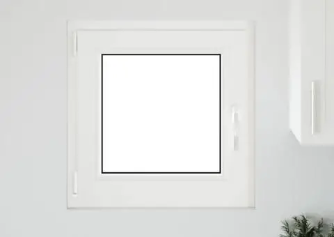 Fereastră de subsol „RISOR” 50x50 cm oscilo-batantă DIN stânga, albă - 3/5