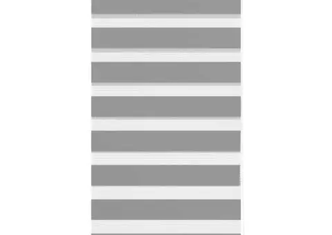 Jaluzea tip zebra, 40 x 100 cm, gri - 2/5