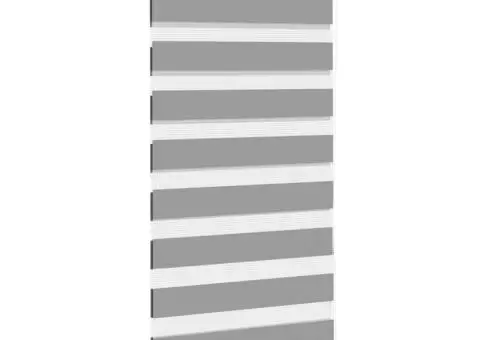 Jaluzea tip zebra, 40 x 100 cm, gri - 3/5