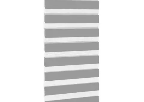 Jaluzea tip zebra, 40 x 100 cm, gri - 4/5