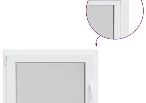 Fereastră de subsol „RISOR” 80x70 cm oscilo-batantă DIN stânga, albă - 2/5