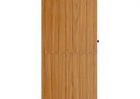 Șopron de grădină, maro, 118,5x97x209,5 cm, oțel zincat - 5/5