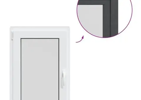 Fereastră de subsol „RISOR” 60x80 cm oscilo-batantă DIN stânga antracit - 2/5