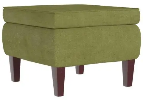 Scaun cu picioare din lemn, verde deschis, catifea - 2/5