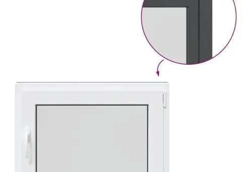 Fereastră de subsol „RISOR” 80x60 cm oscilo-batantă DIN dreapta antracit - 2/5