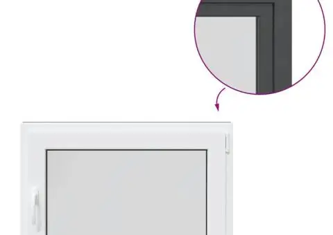 Fereastră de subsol „RISOR” 90x70 cm oscilo-batantă DIN dreapta antracit - 2/5