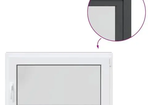 Fereastră de subsol „RISOR” 100x70 cm oscilo-batantă DIN dreapta antracit - 2/5