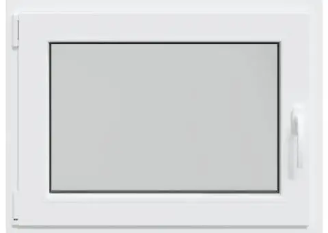 Fereastră de subsol „RISOR” 80x50 cm oscilo-batantă DIN stânga antracit - 5/5