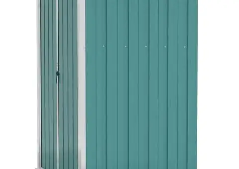 Șopron grădină/montaj perete verde 118x100x178 cm oțel zincat - 2/5