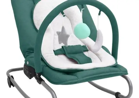 Balansoar pentru bebeluși, verde, oțel - 1/5
