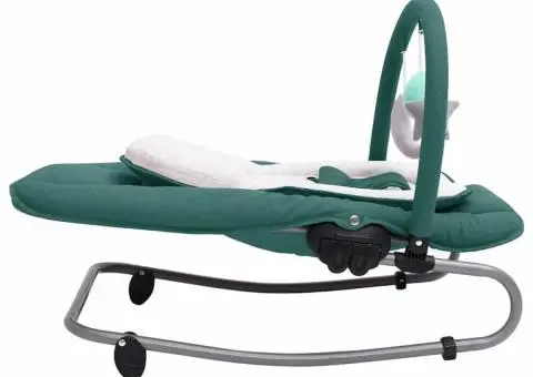 Balansoar pentru bebeluși, verde, oțel - 3/5