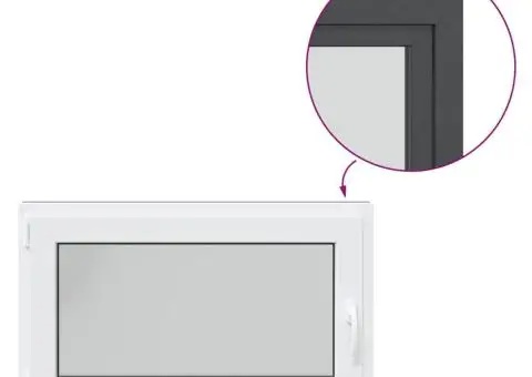 Fereastră de subsol „RISOR” 100x60 cm oscilo-batantă DIN stânga antracit - 2/5