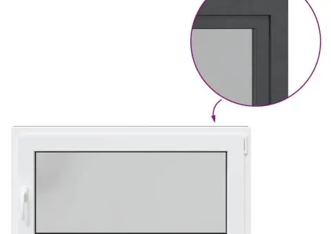 Fereastră de subsol „RISOR” 110x70 cm oscilo-batantă DIN dreapta antracit - 2/5