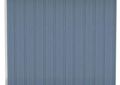 Șopron grădină/montaj perete gri 118x194x178 cm oțel zincat - 4/5