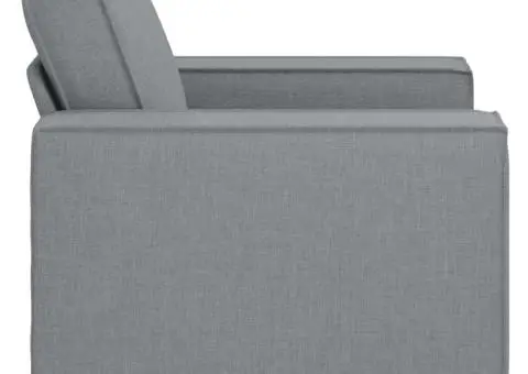 Canapea fotoliu gri deschis, 60 cm, material textil - 5/5