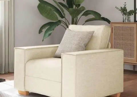 Canapea fotoliu din in 60 cm - 1/5