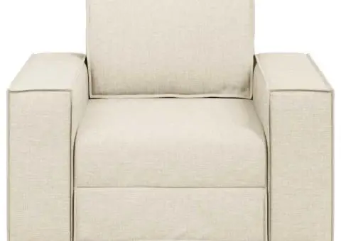 Canapea fotoliu din in 60 cm - 4/5