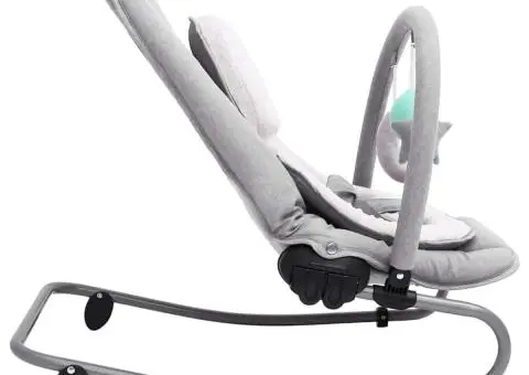 Balansoar pentru bebeluși, gri deschis, oțel - 4/5