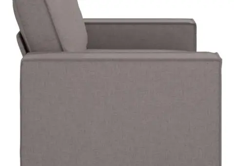 Canapea cu 2 locuri, gri taupe, 120 cm, material textil - 5/5