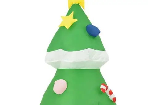 Decorațiuni brad Crăciun gonflabil LED interior/exterior 240 cm - 5/5